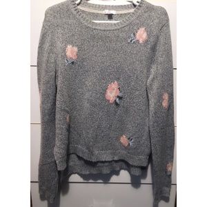 Baby soft lightweight sweater in feminine floral